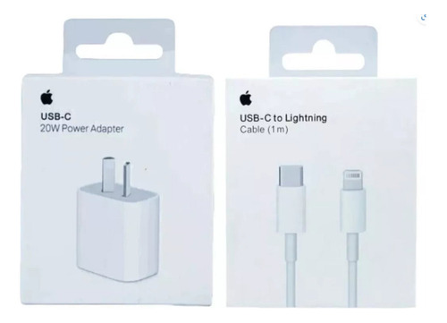 Cargador iPhone Original Turbo Usb C 20w + Cable 11, 12, 13!