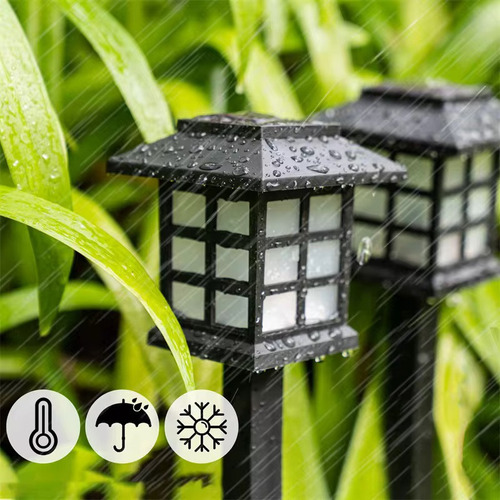 Iluminação Solar Led Kit 6 Un Bomvink Bom-4601 Ip65 Externo