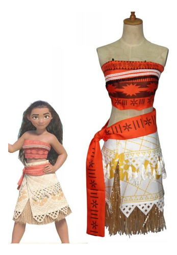 Vestido De Cosplay Para Chica Moana,vestido De Princesa 1