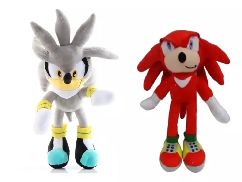 Pelúcia Personagem Sonic Silver Video Game