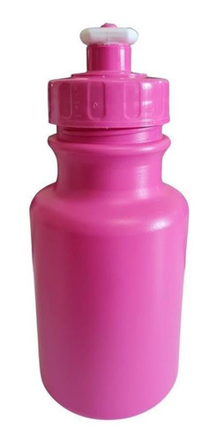 Kit 100 Mini Garrafas Squeeze Rosa 300ml De Plástico