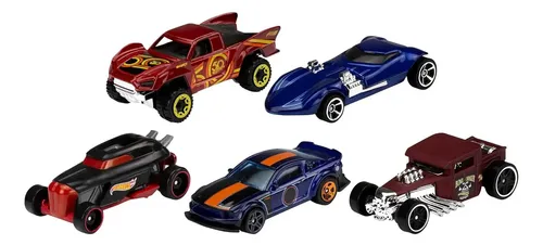 Hot Wheels 5-car Pack Of 1:64 Scale Vehicles, Gift For Co
