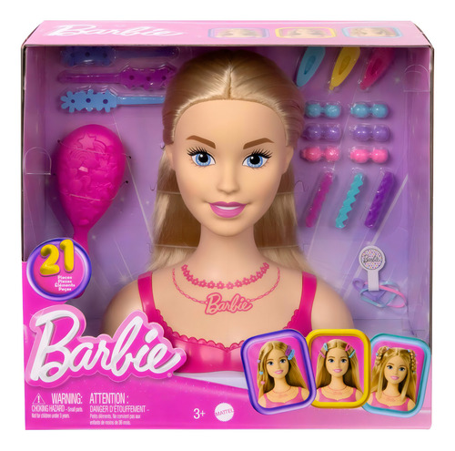 Barbie Styling Cabeza Muñeca Rubia Con Accesorios