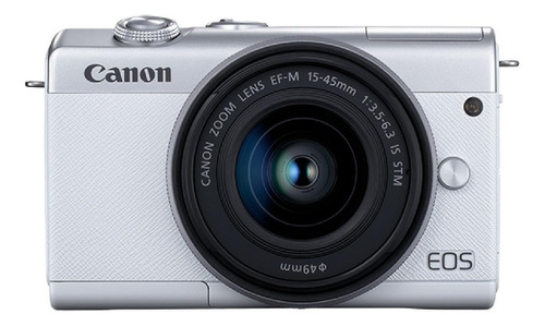 Camara Canon M200 Mirrorless Lente 15-45mm Blanca