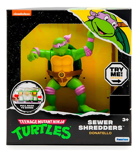 Figura Tortuga Ninja Funrise Con Skate De 5 Donatello