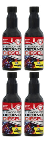 Kit Aditivo Elevador De Cetano Diesel 250ml Bardahl X 4 Uni