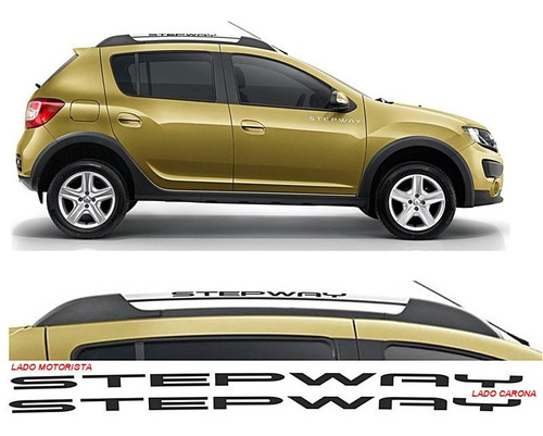 Acessorios Adesivos Sandero Stepway Bagageiro Rack Teto Par