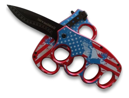 Cuchillo Tactico Manopla Flag America Ar00