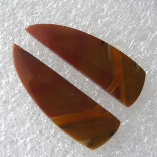 Opala Natural Modelo Vela Oceânica 37x11x3 Mm Par 8057