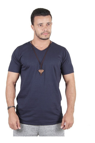 Imagem 8 de 10 de Kit/ Un 2 Camisa Gola V Blusa Masculina Camisetas Basicas