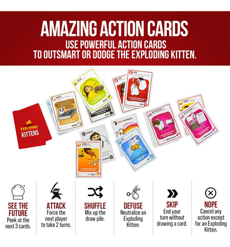 Exploding Kittens Original Edition - Divertidísimo Juego ...