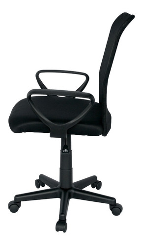 Imagen 6 de 7 de Silla De Oficina Baraya Giratoria Negra Ergonómica