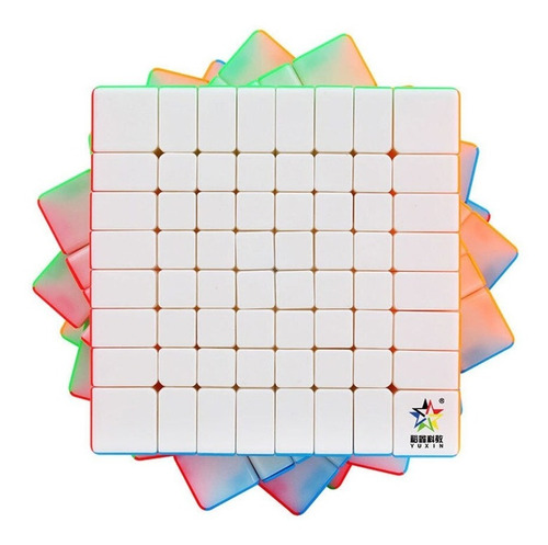 Imagem 1 de 5 de Cubo Mágico 8x8x8 Yuxin Little Magic Colorido Pronta Entrega
