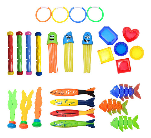 Juego De Juguetes Para Piscina, Variedad Submarina, Juguetes