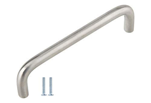 Tirador De Manija Silverline De Níquel Satinado Para Armario