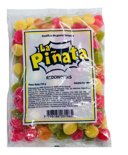 Gomitas Redonditas La Piñata X 700 Grms *golosinas Del Sur*