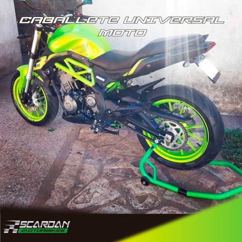 Caballete Moto Trasero Universal -- Varios Colores -- Verde