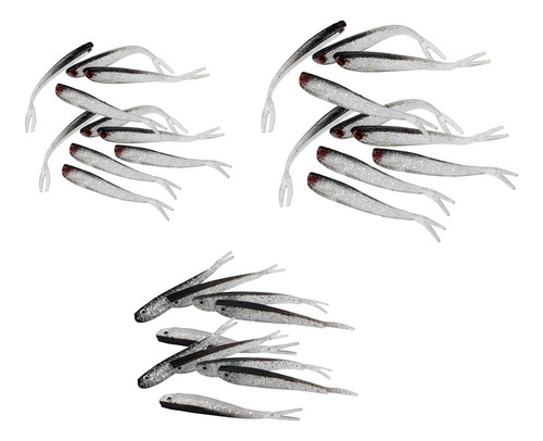 0 Señuelos De Pesca Suaves Artificiales Fish Swimbaits 7.5cm