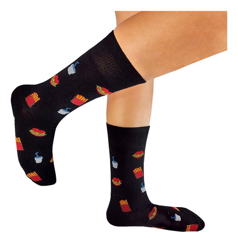 Calcetines Divertidos Moda Diseño De Comidas