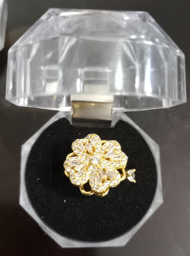 Anillo Girasol Giratorio Ajustable Anti-ansied