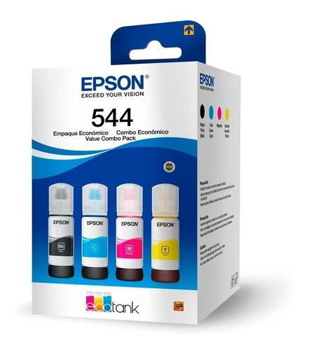 4 Tintas Epson T544 Originales L1110 L3110 L3150 L5190 C/iva
