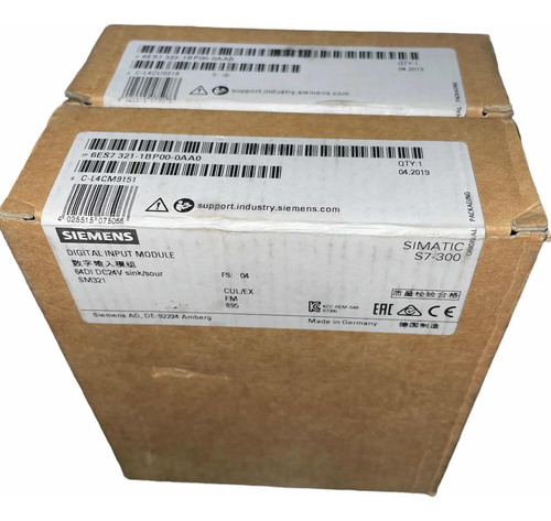 Siemens 6es7321-1bp00-0aa0 Simatic S7-300 Mod 64 Di 24vdc