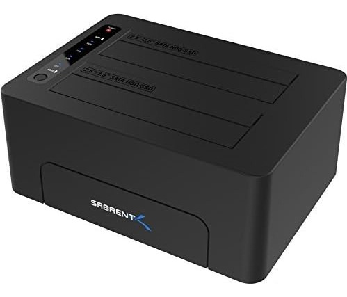 Base De Disco Duro Externa Sabrent Usb 3.0 A Sata Dual Bay..