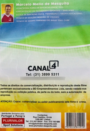 Dvd Volei Sistema Tático Complexo - Lacrado
