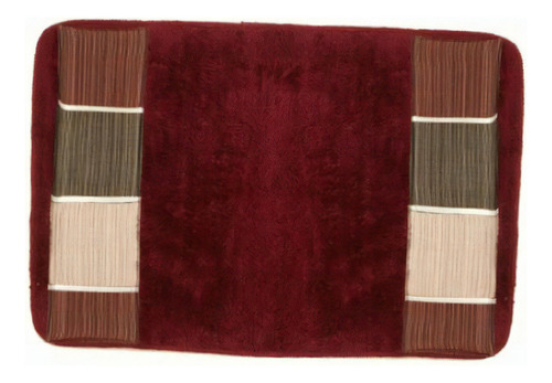 Popular Home El Moderno Line Collection Banded Alfombra De