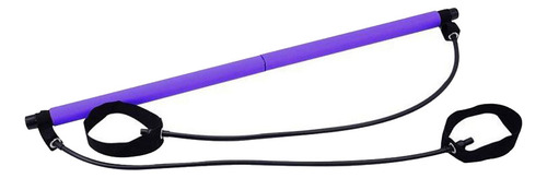 Home Gym Pilates Bar Pedal Ejercitador Cuerda Púrpura