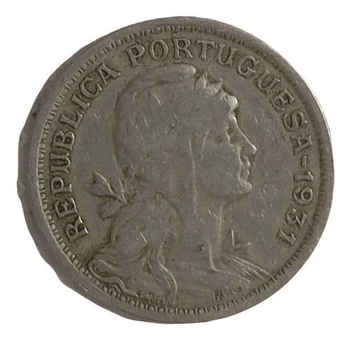  Moneda Portugal Republica Portuguesa 1931  50 Centavos