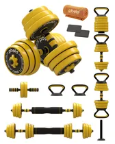 Comprar Kit Juego Pesas Mancuernas Ejercicio Ajustables Encauchetada Pbold Metálicas Calidad Premium Kettlebells Pesas Rusas Para Hacer Ejercicio Entrenamiento Gimnasio Gym Profesional Multifuncional 8 En 1