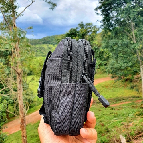 Imagem 9 de 10 de Bolso Tático Edc Modular Militar Pochete Porta Celular Molle