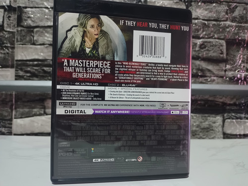 Película Un Lugar En Silencio ( A Quiet Place) 4k+bluray