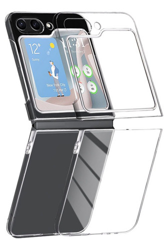 Capa Capinha Slim Acrilica Para Galaxy Z Flip 5 5g 2023 Cor Transparente Lisa
