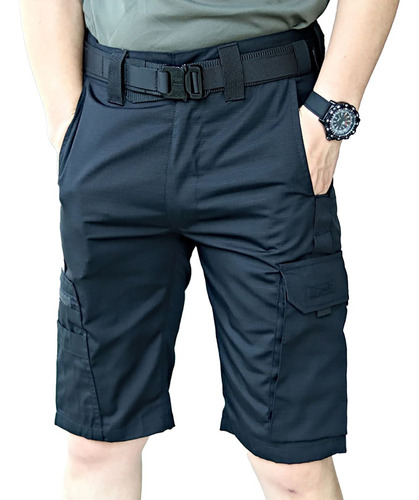 Shorts Cargo Militares Tácticos For Hombre En Rip Stop Con