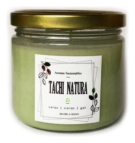 Vela de chá sustentável de limão e citronela e repelente de mosquitos