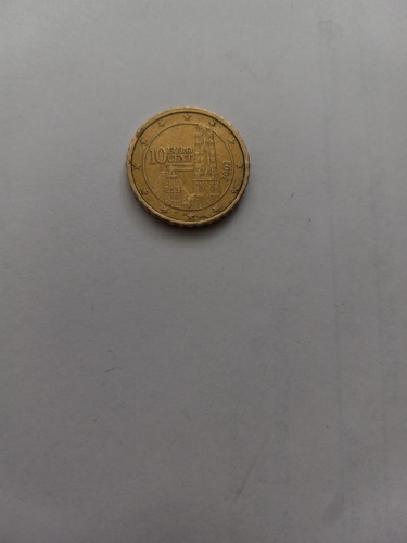 Moneda  10 Cent. De Euro 2002 De Austria 