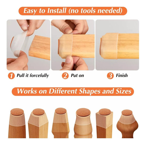 30 Protectores De Suelo De Silicona Con Fieltro Para Silla