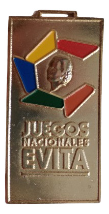 Medalla Deportiva J. N. Evita Oro Rectangular