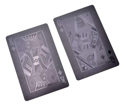 Baraja De Naipes Para Poker Impermeable Color Dorado