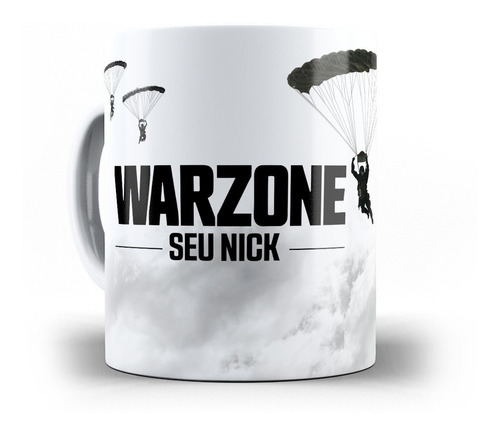 Imagem 3 de 3 de Caneca Cod Warzone Gulag Com Nome E Mapa Personalizado