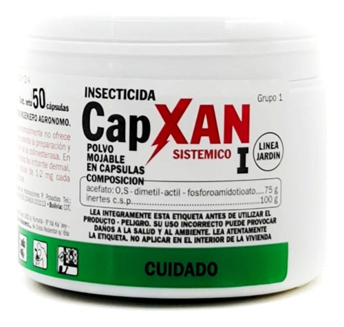 Insecticida Capxan Glacoxan 50 Capsulas Cochinilla PuLGón 