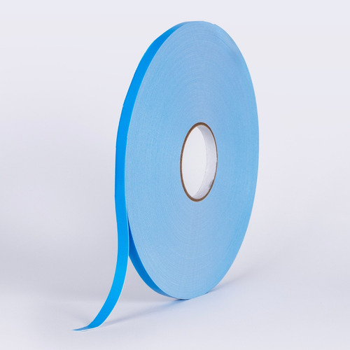 Cinta Doble Cara Espuma De Polietileno De 12mm X 65mts Azul Color Blanco
