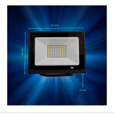 Reflector Led 100w + Pack X 2 Reflectores Led 30w Exteriores