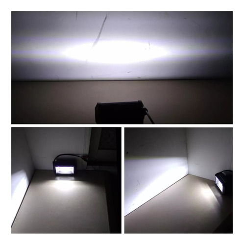 Faro Barra 24 Leds 72w Luz Lineal Doble Color Auto Moto 1pza