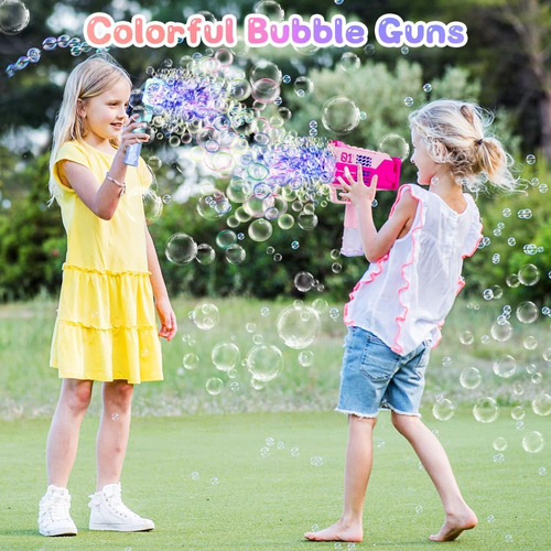 Paquete De 4 Ametralladoras De Burbujas Para Niños Adultos, 