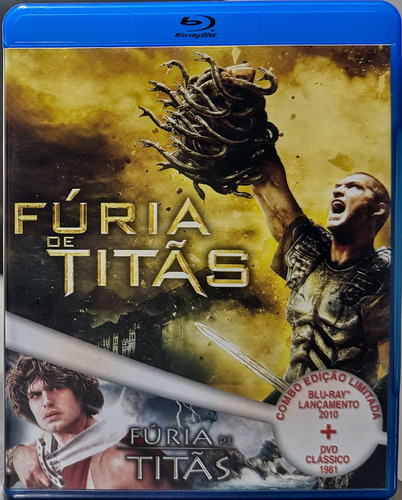 Blu-ray Fúria De Titãs (2010) - Duplo - Livreto - Chaveiro