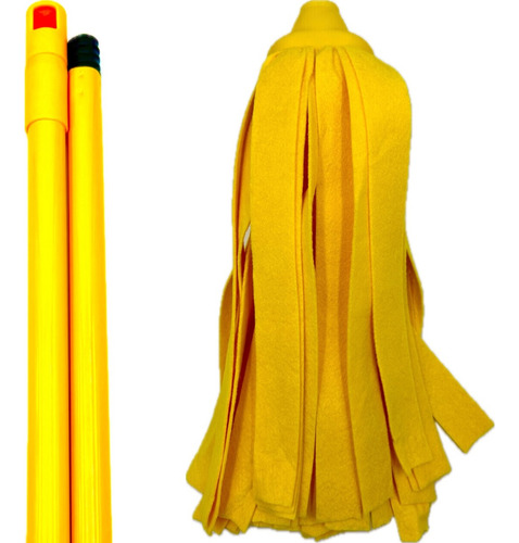9 Mechudo Trapeador Suby Algodón Bayeta Mop C/bastón Metal