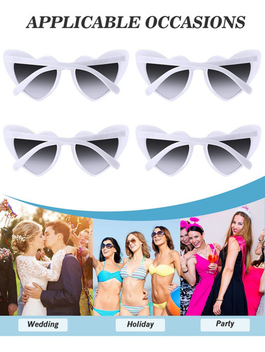 60 Pares Gafas De Sol En Forma De Corazón Gafas De Sol De